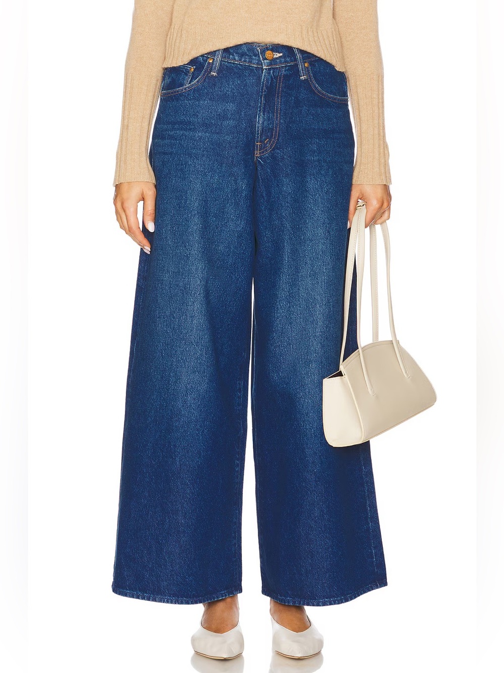 MOTHER Snacks The Rigatoni Sneak Wide Leg Jeans Yes, Chef! 25